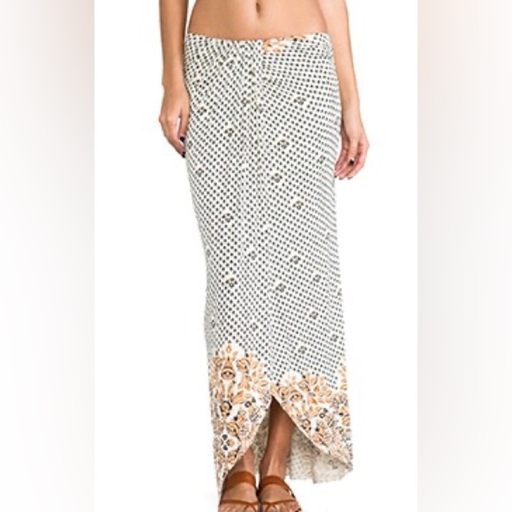 REVOLVE FREE PEOPLE Column Skirt in Antique Combo. MEDIUM